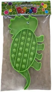 8''-10'' Cute Green Dinosaur Bubble POPPER you cant stop popping Fun Fidget Toy
