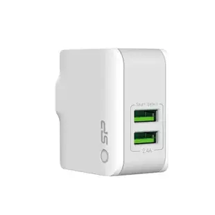 【Silicon Power】2.4A雙USB智能萬國轉接頭旅行充電器(轉接頭旅行充電器/轉接頭/旅行充電器)