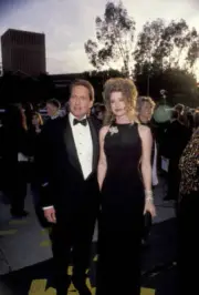 Michael Douglas & Diandra Douglas at 63rd Academy Awards - A - 1991 Old Photo