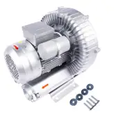 2 HP Regenerative Blower Silver 2" BSP Input / Output Ports 60 Hz 1.75 kW 70 dBA
