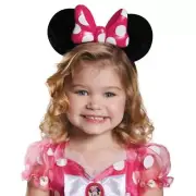 Morris Costumes DG85584 Minnie Pink Light Up Ears Headband Child Costume