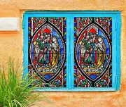 3D Pattern O2375 Window Film Print Sticker Cling Stained Glass UV Block Fa
