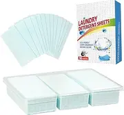 Washing Sheets Detergent, 90 Sheets Deep Stain Removal Laundry Detergent, Portable Laundry Soap Sheet for Home Travel