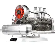Flat-Six Boxer Car Engine Model Kit That Runs Plastic 1/4