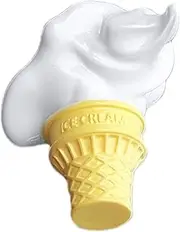 Motorcycle Accessories Decoration | Spoof Falling Ice Cream Design Ornament,Hilarious Motorcycle Cap Adornment, Unique Funny Ornament for Bikers