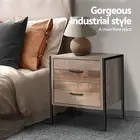 Bedside Table Wooden Bed Side Tables Storage Small Narrow Desk Chest of Draw....