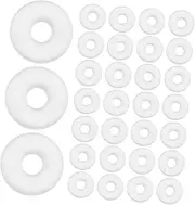 ERINGOGO 100 Pcs Rubber Positioning Beads Stopper Beads for Bracelet Necklace Jewelry Making Spacer Clip Anti-Slip Design