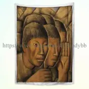 ALFREDO RAMOS Martinez EXPECTATION tapestry cloth poster wall clings