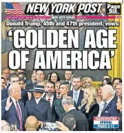 New York Post - Trump Completes Comeback - 1/21/2025 - NEW