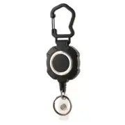 Retractable Keychain with Metal Key Ring Conveniently Store Keys and Cards