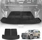 X-CAR 3D All Weather Boot Liner for Hyundai Santafe Santa Fe 6/7 Seater 2024-2025 Heavy Duty Cargo Trunk Cover Mat Luggage Tray