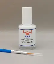 For HONDA Paint Code NH578 TAFFETA WHITE Touch up Paint +Fine Tip Brush: