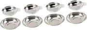 Operitacx 4sets Weighing Trays for Scales Anti-Rust Electronic Scale Trays Stainless Steel Trays for Precise Weighing Gemstone Kitchen Use 2pcs*4