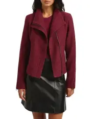 [Marcs] Lani Felted Wool Jacket in Berry