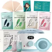 LANSLEY WAX Waxing Kit for Women Men-Blue Wax Machine with 39 Accessories Sealed