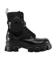 Ankle wrap small bag military style short boots UK6 black