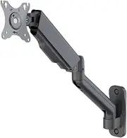 Goobay Single Monitor Wall Mount (17-32 Inch) - Black | Ergonomic Adjustable Arm for Retail, Gaming, and Multimedia Applications