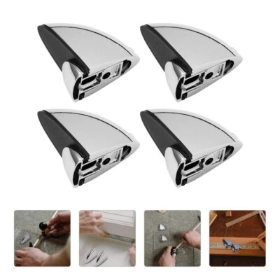 4pcs Square Glass Clamp Glass Bracket Clamp Glass Shelf Brackets