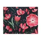 Placemat Navy Blue Pink White Green Hawaiian Hibiscus Tulip Cotton Table Setting