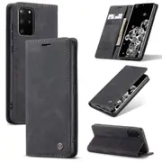 CaseMe Samsung Galaxy S20+ Plus Classic Leather Folio Case Cover G985 [Black]