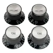 Musiclily Pro Black Imperial Inch 2 Volume 2 Tone Knob For US Les Paul SG Guitar