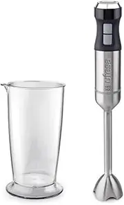 Ufesa BP4750 Vario 1400 Titanium XL Hand Blender, Purée Stick, 1400 W, 4 Titanium Blades, XL Mixing Base, 20 Speeds + Turbo, Ergonomic Design with Measuring Cup, BPA Free