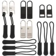 16 Pcs Replacement Zippers Coats Zipper Head Zipper Repair Tool Bag Puller