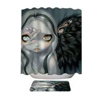 Divine Hand Scary Creepy Little Fairy Shower Curtain