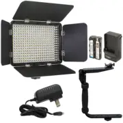 Vidpro LED-330X Variable-Color On-Camera LED Video Light with Flash Bracket