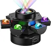 6-Arm Moving Head DJ Light – 150W RGBW 4-in-1 Disco Stage Light with Remote, DMX512 & Sound Activation for Party, Club, KTV, Wedding, Strobe Effects