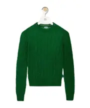 Sweater in mohair and wool blend Green