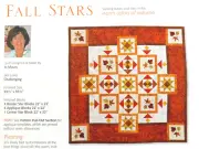 Fall Stars - Pieced & Applique Quilt - Magazine Quilt Pattern - McCall's