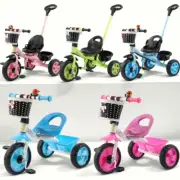 Kids Stroller 3-Wheel Trike with Basket Ride On Push Bike Bicycle Tricycle