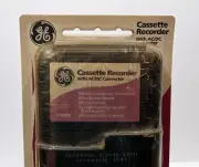 Vintage GE Cassette Player Recorder Built-in Microphone A/C and Battery 3-5025S