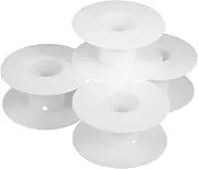 4pcs Plastic Spool Portable Cable Organizer Spool for Wire Fishing Line Storage Spools Empty Bobbins Ribbon Spool Empty Wire Spools Spool Storage Extension Cord Reel White