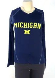 Adidas ClimaLite Collegiate Michigan Long Sleeve Athletic Shirt Women's Medium M