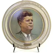 John F Kennedy JFK Commemorative Tin Tray Ask Not What Country Can Do For You