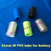 43-66mm shrinkable tube PVC shrink wrap tubing for NiMH Li-ion LiFePO4 battery