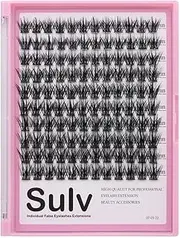 →SULV Lash Extension Cluster 120Pcs,8-20mm To Choose DIY Individual Lashes Clusters,Lash Applicator False Eyelash Cluster At Home Easy Beginners Grafting (SLC07-8mm)