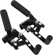 VALICLUD 1 Pair Wheelchair Brake Replacement Parts Ergonomic Transport Chair Brake Grips Safe Parking Upgrade for Enhanced Stability Durable Screw Fixation for Reliable Operation