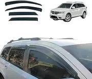 OAD4X4 Weathershields Compatible with Dodge Journey JC Series 2008-2019, Weather Shields Window Visors Wind Deflectors Sun Rain Guard 4PCS Set