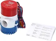 YaSao 12V Electric Pump 1100GPH Marine Bilge Pump Submersible Boat Water Pump