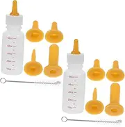 GANAZONO 2Set Pet Nursing Bottle Kit Food Grade Feeding Tool for Kittens Puppies Small Pets Lightweight Portable Calibrated Design for Controlled Feeding