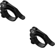 Abaodam 2pcs Alloy Quick Release Seatpost Clamp for Folding Bikes Seat Post Collar with Screw Fine Tuning Design Easy Installation Secure Fixing for Bike Frames