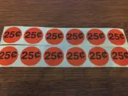 12 decal labels vending machine stickers .25 25 cent Vendstar LYPC Rhino Komet