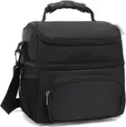 Double Layer Insulated Lunch Bag Large Tote for Men and Women with Adjustable St