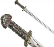 King Ragnar Lothbrok Viking Sword, Medieval Battle Ready Sword for Gift
