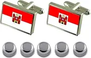 [Select Gifts] Shirt Dress Studs Liberec City Czech Republic Flag Cufflinks