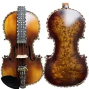 Strad style SONG master bird's eye inlay shell 4/4 violin,sound clear #15866