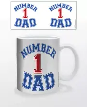 NUMBER 1 DAD 11 OZ COFFEE MUG LOVE AFFECTION FATHERSDAY GIFT PRESENT BEST FATHER